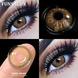 1Pair New Colored Contact Lenses for Eyes Big Black Eye Lens Natural Yearly Cosmetics Beauty Women Men Pupils Fast Ship