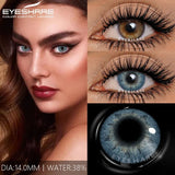 1Pair Colored Contact Lenses for Eyes Blue Lenses Gray Pupils Green Eye Natural Lenses Fashion Beauty Contacts Yearly