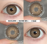 1 Pair Colored Pupils for Eyes Natural Brown Contact Lenses Gray Color Lens High Quality Eye Contacts Cosmetics Yearly