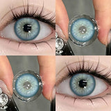 1 Pair Color Contact Lenses for Eyes High Quality Blue Lenses 0.00 To - 8.00 Diopter Lenses Soft Korean Contact Lenses