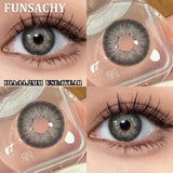 1 Pair  Contact Lenses for Eyes Color Eye Contacts Brown Gray Lens Beautiful Pupils for Makeup Yearly Use