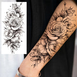 1 Sheet Beautiful Butterfly Flowers Temporary Tattoos For Women Girls Waterproof Fake Tattoos Floral Animals Temp Tatoo Stickers