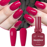 Single-use gel nail polish, 15ml each, requires LED lighting, solid color, a must-have for manicures | Vibrant nail colors | Nai