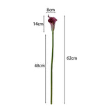 5pcs Large Calla Lily Artificial Flowers Wedding Decor Bridal Bouquet  Fake Flowers Realistic Callas Home Decoration Accessories