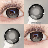 2Pcs Half Year Fixed-Axis Lens Purple Contact Lenses Lovely Colored  Lens Light Transparent Natural Cute Look