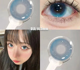 1 Pair 2025Year New Lenses with Myopia Degree Grade 0.00- 8.00 Pink Blue Grey Beauty Pupilentes Soft Lens Yearly ﻿