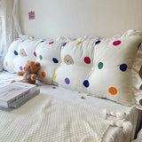 Simple Bedside Bow Bag Pillow Small Fresh and Comfortable Waist Protection Cushion Removable and Washable Large Backrest Tatami
