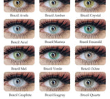 1Pair Brazil Famous Solitica Natural Color Contact lens Soft Contact Lenses Natural color Beauty pupil Yearly Used