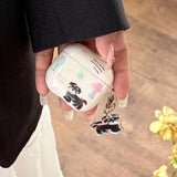 Korean Style Illustration Cartoon Puppy Pendant Soft TPU Protection Case for AirPods 1 or 2 3 4 Pro 2 Shockproof Earphone Cover