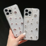 3D Diamond Phone Case For iPhone 16 15 14 13 12 11 Pro X XR XS Max 7 8 plus Soft TPU Shockproof Back Cover