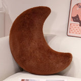 Moon Throw Pillows Soft Moon Shaped Pillows Plush Floor Cushions Middle Eastern Muslim Festival Home Bedroom Eid Al Fitr