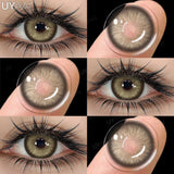 Daily Colored Contact Lenses Myopia 1 Day Disposable Colored Pupils Green Eye Contacts Gray Natural Fashion Lenses