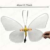 LED Dynamic Simulated Butterfly Decorative , Wings Can Vibrate, Night Wedding Party Hotel Garden Room Lawn Butterfly Decoration