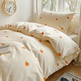 Pure Cotton Printed Student Bedding Set Single Queen Skin Friendly Bed Linens Skin Friendly Comforter Cover Set for All Seasons