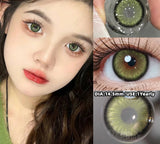 Colored Contacts Lenses with Myopia Naturally Gray Brown Beautiful Pupils with Degree Blue Eyes Lenses Fast Shipping
