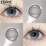 Korea Color Contact Lens 2Pcs Hot Sale Myopia Lenses Degree Natural Fashion Contact Lenses Green Pink Soft Lens Yearly