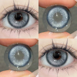 1 Pair Color Contact Lenses for Eyes High Quality Blue Lenses 0.00 To - 8.00 Diopter Lenses Soft Korean Contact Lenses