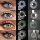 Colored Contact Lenses 2Pcs Natural Blue Half Yearly Cosmetic Small Pupil Color Contacts Beauty Eyes Lenses Wholesale