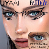 1 Pair Contact Lenses with Natural High Color Saturation & Defined Edge, Soft Age-Reducing Ambience