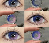  1Pair Colorcon Colored Contact Lenses for Eyes Blue Eye Lenses Purple Pupils Lens Gray Contacts Yearly Beautiful Pupils