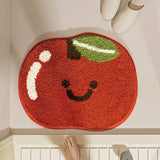 Tufting Fruit Bathroom Mat Soft Apple Orange Banana Lemon Carpet Bathmat Bedroom Rug Floor Pad Doormat Aesthetic Home Decor