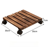Mobile Flower Rack Flower Holder Bonsai Tray Roller Base Frame with Universal Wheels