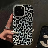 Black Leopard Print Phone Case For Xiaomi Redmi Note 14 13 12 Pro Plus 5G 12S 11S 10S 11 10 Redmi 13 12 14C 13C 12C Laser Cover
