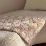 Long Tufted Grids Living Room Carpet Bathmat Bedside Rug Soft Bedroom Cloakroom Bathroom Mat Floor Pad Aesthetic Home Decor