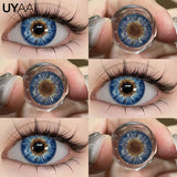 Color Contact Lenses Lenses Brown Pupils Color Contact Lenses for Eyes Green Lens 1 Pair/2pcs Pupils Cosmetic Lens
