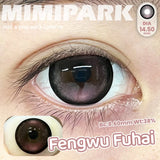 2pcs Half-Year Colored Contacts 14.5mm Glossy Natural Style for Daily Wear Cosplay High Moisture Lenses
