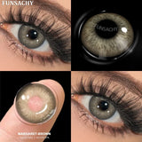 Fashion Color Contact Lenses for Eyes 1 Pair Korean Soft Natural Lenses Gray Pupils Eye Makeup Contacts Blue Brown Lens