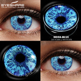 1 Pair yellow cosplay color contact lenses for eyes crazy Halloween cat Eye makeup Role playing Eye cosmetics red lens