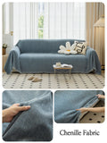 Chenille Sofa Towel for living room French Style home decoration Sofa Cover Couch Cover Tassel edge Waffle cushion