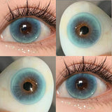 1 Pair Myopia Lenses Grey Colored Contact Lenses with Prescription Blue Eye Lenses Korean Lenses Natural Beautiful Pupil