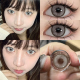 0~-6.00 Natural Korean Lenses 1Pair Colored Contact Lenses Brown Lenses Blue Eye Fashion Lenses