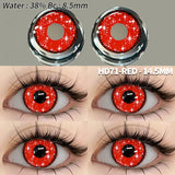 1 Pair Colored Contact Lenses Cosplay Colorful Contact Red Eyes Anime Contact Green Lenses Halloween Purple Contact
