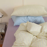 Ins Nordic Bedding Set Simple Style Polka Dot Duvet Cover Set Soft Flat Sheet Single Twin Size Double Bed Sheet Set For Bedroom