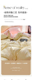 Solid Color Bedding Set Kids Twin Full Queen Size Washed Cotton Single Couple Duvet Cover Set Quilt Cover Pillowcases Bed Linen