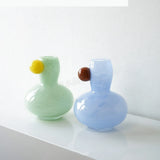 Stained Glass Vase Geometric Sphere Glass Bottle Floral Arrangement Accessories Hydroponics Terrarium Home Decoration