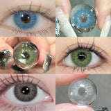 1pair Blue Green Gray Brown Color Contact Lenses Iris Circle Lens 14.5mm