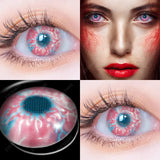 1 Pair(2pcs) Cosplay Color Contact Lenses for Eyes Yellow Contact Lenses Cosplay Anime Color Lens Eyes