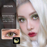 Colored Contact Lenses 14.5mm Natural Look Lenses  Women Beauty Colored Pupils Green Contact Lenses Blue Contact Lenses