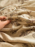 Low Saturation Cotton Linen Floral A-Class Full Cotton Duvet Cover Bedding Four-Piece Set Double Size Comforter Protector