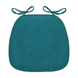 Simple Chair Cushion With Straps Horse Shape Dining Chair Seat Thickened Breathable Cushion Student Horseshoe-shaped Chair Pads