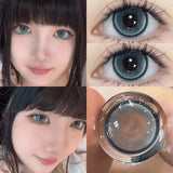 1Pair Color Contact Lenses With Myopia Brown Eyes Natural Colored Beauty Pupils for Natural Effect Eyes Graduated Lenses