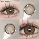 2pcs Natural Color Contact Lenses for Eyes Gray Lenses Colorcon Korean Lenses Yearly Beauty Brown Eye Contacts Lens