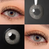 Prescription Colored Contact Lenses with Power Small Pupil Natural Eye Beauty 12 Month Disposable for Daily Cosmetics