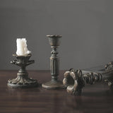 Retro Candlestick Resin Candle Holder Home Decor Candle Holders Sticks Antique Photography Props