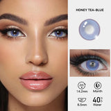 2pcs/pair New Cosplay Contact Lenses for Eyes Makeup Pupils Cosmetics Blue Eye Color Lenses for Myopia Lens 14.2/14.5mm