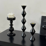 Wood Candle Stand, Retro Candlestick,Home Creative Art Decoration, Wedding Table Romantic Decorative Props